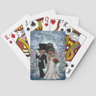 Bride- en Groom Wedding-kaarten Pokerkaarten