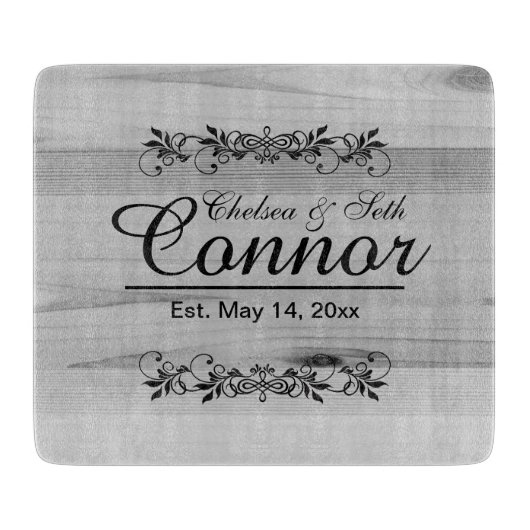 Bride en Groom Wedding of Jubileum | DIY-tekst Snijplank (Voorkant)