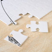 Bride en Groom Wedding Silhouette Legpuzzel (Zijkant)
