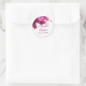 Bride en Groom Wedding Sticker (Tas)