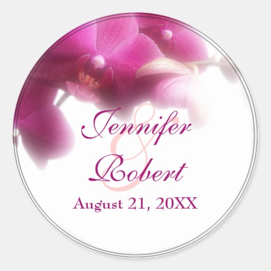 Bride en Groom Wedding Sticker (Voorkant)