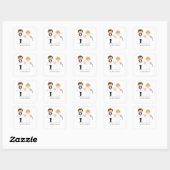 Bride en Groom Wedding Stickers (Vel)