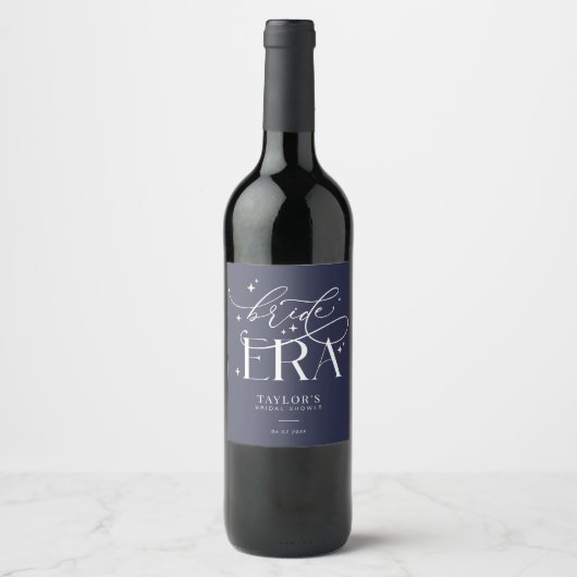 Bride Era Bruiloft Feest Fles Sticker (Voorkant)