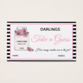 Bride & Famille Parisienne Thème Douche Cartes de (Devant)