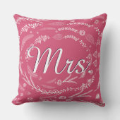 Bride Floral Garland Sierkussen (Voorkant)