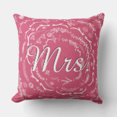 Bride  Floral Garland Sierkussen (Voorkant)