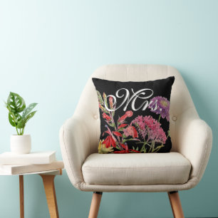 Bride Floral Red Pink Heirloom Floral Kussen