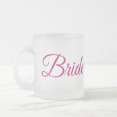 Bride Frosted Glass Mug (Gauche)