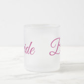 Bride Frosted Glass Mug (Centre)