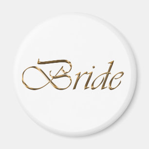 Bride, gouden script Bachelorette Party Magneet