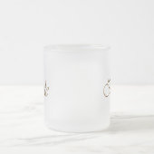 Bride, goudschrift elegante chic matglas koffiemok (Center)