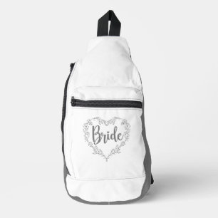 BRIDE Grey White Sling Bag
