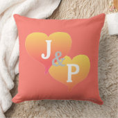 Bride Groom Coral Turquoise Coussin réversible (Couverture)