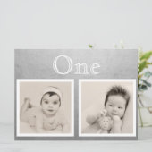 Bride Groom Custom Age Silver Table Number Kaart (Staand voorkant)