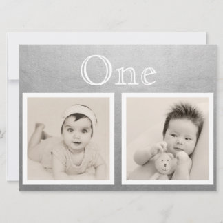 Bride Groom Custom Age Silver Table Number Kaart