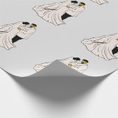 Bride & groom Design for bruiloft 2022 Wrapping Pa Cadeaupapier (Hoek)