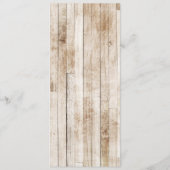 Bride & Groom Floral Boots Cowboy Western Menu (Achterkant)