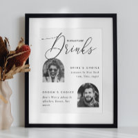 Bride & Groom Foto Handtekening Drinken | bruiloft