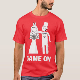 Bride Groom Game on Marriage Funny T-shirt