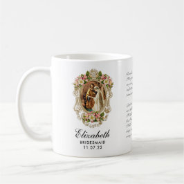 Bride Groom Gold Floral Prayer Bridesmaid Koffiemok