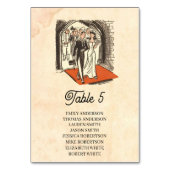  Bride Groom Illustratie Rustic Wedding Kaart (Voorkant)