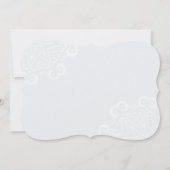 Bride & Groom Inside Heart Wedding Uitnodiging (Achterkant)