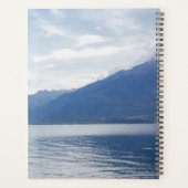 Bride & Groom Monogram Foto Black Weddenschap Planner (Achterkant)