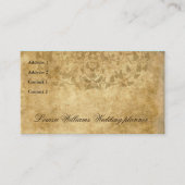  bride Groom Parchment bruiloft planner Visitekaartje (Voorkant)