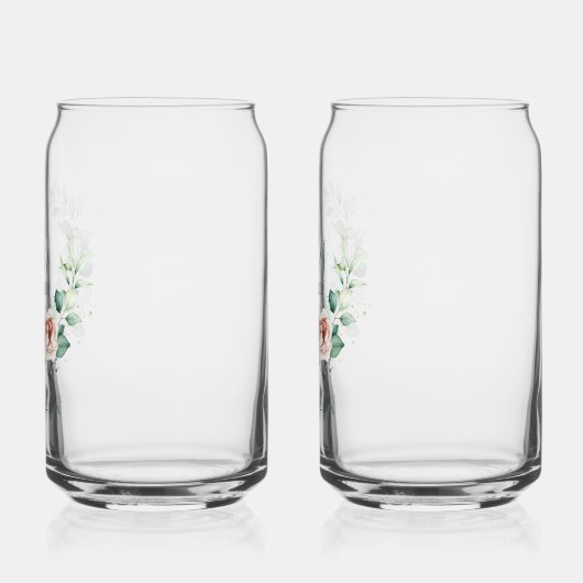 Bride & Groom Personalized Mr & Mrs Floral (Gauche)