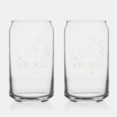 Bride & Groom Personalized Mr & Mrs  Floral (Verso)