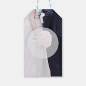 Bride & groom photography editable bruiloft cadeaulabel (Achterkant)