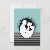 Bride & Groom Silhouettes sparen de Kaarten van de (Voorkant)