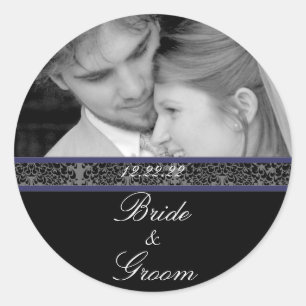 Bride & Groom Sticker Uw foto-marinemacht