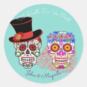 Bride & Groom tot de dood van ons Ronde Sticker (Voorkant)