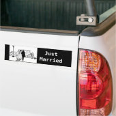  bride & groom van 1920 bumpersticker (Op Truck)