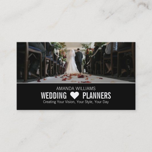Bride & Groom, Wedding Event Planner Visitekaartje (Voorkant)