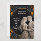 Bride & Groom Wedding Personalised Kaart (Voorkant)