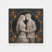 Bride & Groom Wedding Personalised Servet (Voorkant)