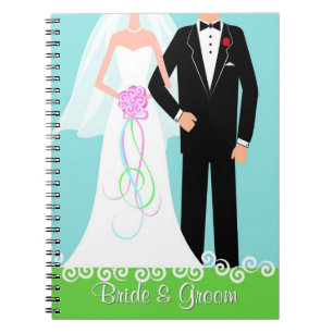 Bride & Groom Wedding Planner Journal-laptop Notitieboek