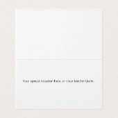 Bride Groom Wedding Thank You Photo Folded Card (Inside Unfolded)