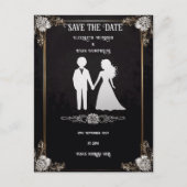 Bride & Groom Wedding Uitnodiging (Voorkant)