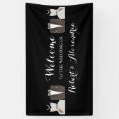 Bride & Groom Welcome Wedding Banner (Verticaal)