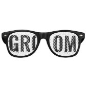 Bride-groombril voor bridal/Bachelorette Retro Zonnebril (Voorkant)