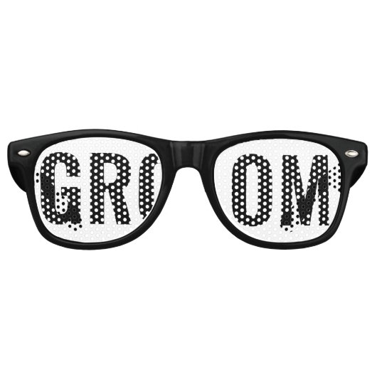 Bride-groombril voor bridal/Bachelorette Retro Zonnebril (Voorkant)