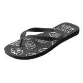Bride Heart Monogram Honeymoon Teenslippers (Schuin)