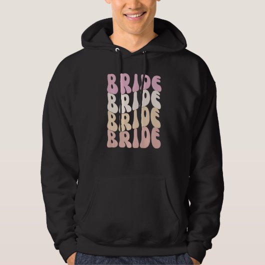 Bride I Do Crew Retro Bachelorette Party Bride Bri Hoodie (Voorkant)