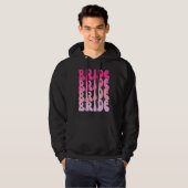 Bride I Do Crew Retro Bachelorette Party Bride Bri Hoodie (Voorkant volledig)