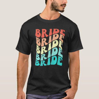 Bride I Do Crew Retro Bachelorette Party Bridesmai T-shirt