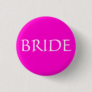 BRIDE ID Name Tag Special Event Bridal Show Ronde Button 3,2 Cm