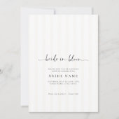 Bride in Bloom Stripe Bridal Shower Invitation (Devant)